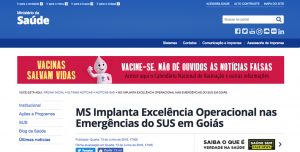 MS Implanta Excelência Operacional nas Emergências do SUS em Goiás